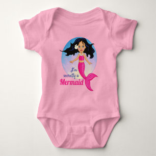 Magische Meerjungfrau unter dem Meer Geburtstag Baby Strampler