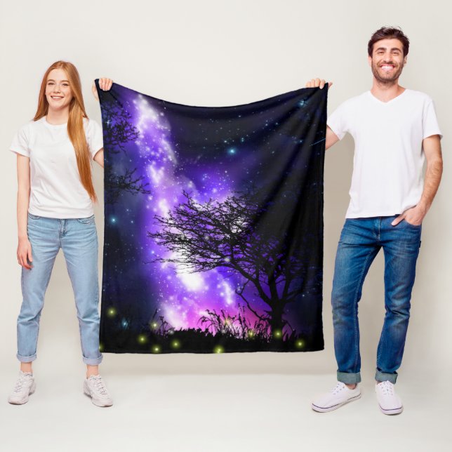 Magische Milchstraße Fleecedecke (Beispiel)