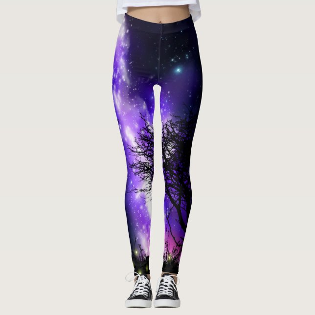 Magische Milchstraße Leggings (Vorderseite)