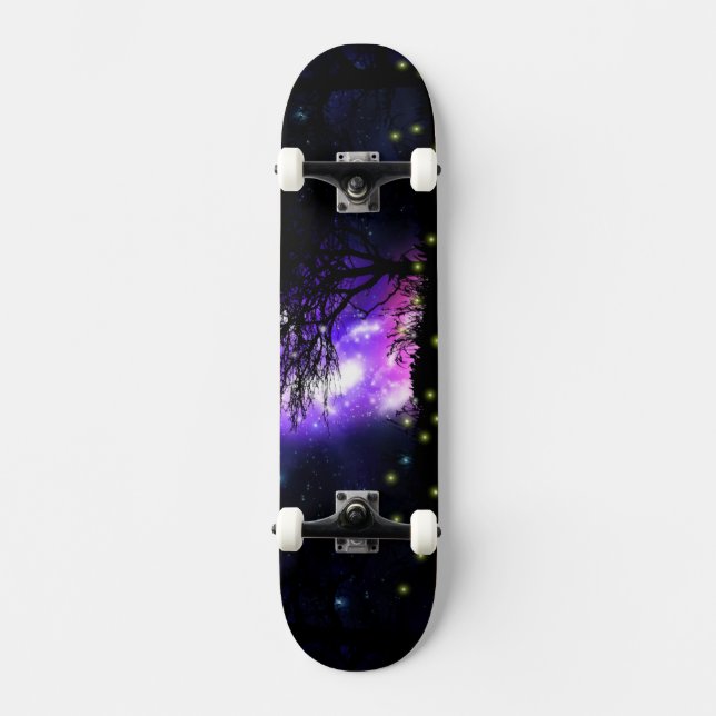 Magische Milchstraße Skateboard (Vorderseite)