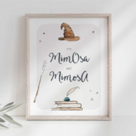 Magische Mimosa Drinks Unterschreiben Poster