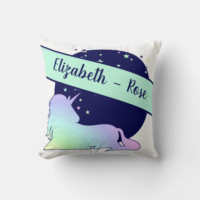 Magische Mondfische Einhorn Niedliche Magic Design Kissen (Vorderseite)