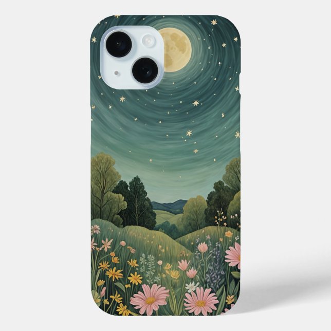 Magische Moonlit-Wiese Case-Mate iPhone Hülle (Rückseite)