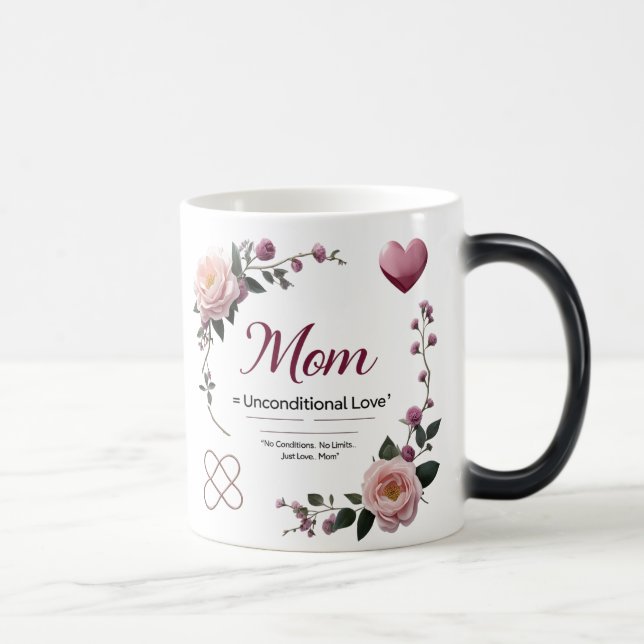 Magische Morphing-Tasse - Liebe der Blumenkohle Verwandlungstasse (Rechts)