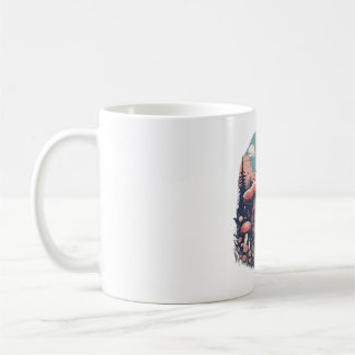 Magische Mushroom Meadow D3 Kaffeetasse