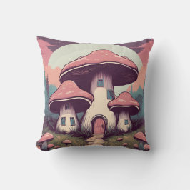Magische Mushroom Meadow D4 Kissen
