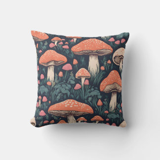 Magische Mushroom-Wiese D22 Kissen