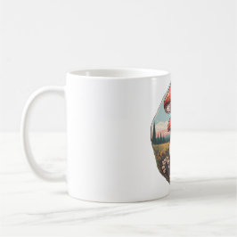 Magische Mushroom-Wiese D24 Kaffeetasse