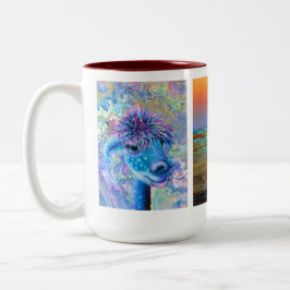 magische mystische Alpaka-Tasse Zweifarbige Tasse