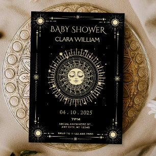 Magische mystische Tarot-Boho-Sonne Baby Shower Einladung