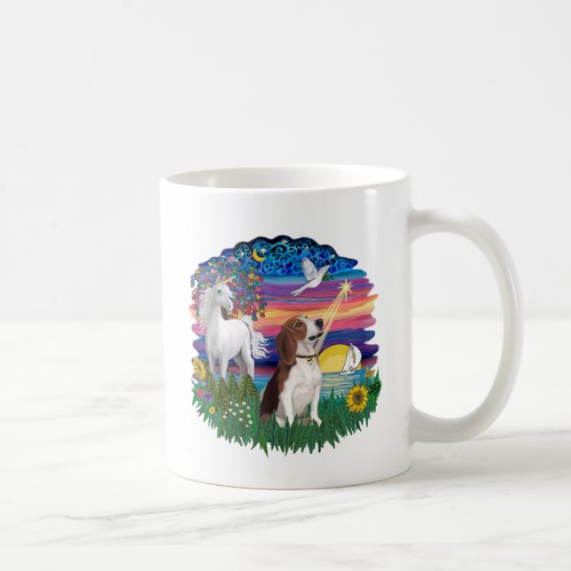 Magische Nacht - Beagle 2 Kaffeetasse (Rechts)