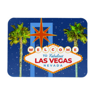 Magische Nacht in Las Vegas Willkommen in Las Vega Magnet