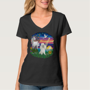 Magische Nacht mit einem weißen SpielzeugMiniatur- T-Shirt