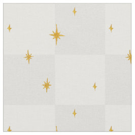 Magische Nacht Sterne Mond in Aschgrau Stoff