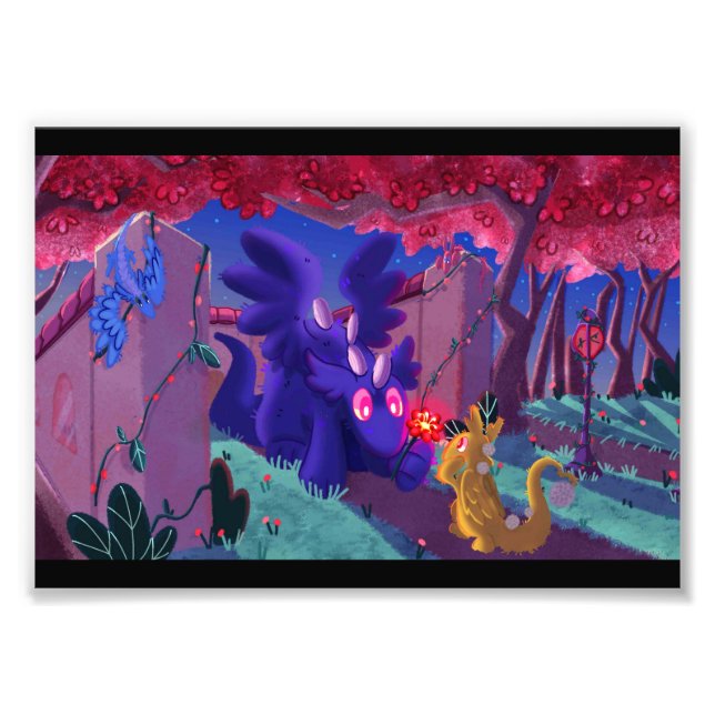 Magische Nachtdruckerei Fotodruck (Vorne)