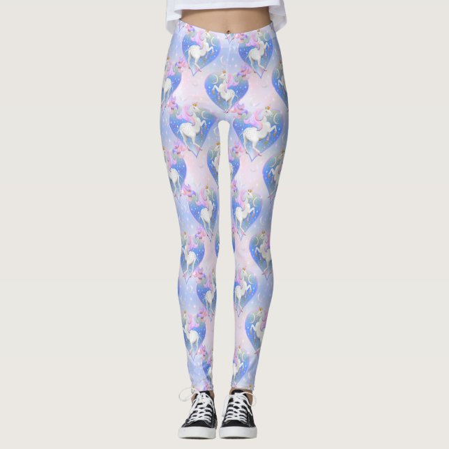 Magische Nachtprinzessin vereint Herzen Leggings (Vorderseite)