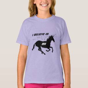 Magische Niedliche Einhorn Ich glaube an mich, sch T-Shirt