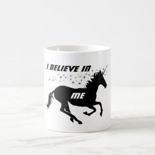 Magische Niedliche Einhorn Ich glaube an mich, Sch Tasse