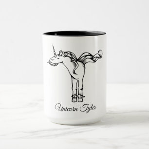 Magische Niedliche Monogram T Einhorntyler oder Ih Tasse