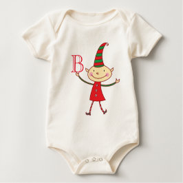 Magische Niedliche Weihnachtself Monogram Kid's Ho T-Shirt