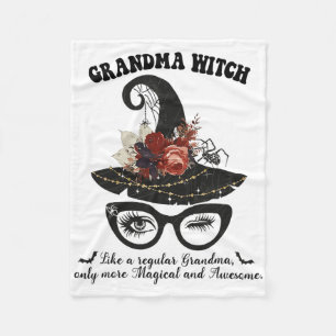 Magische Oma Hexe - Tolles Halloween Hexen-Oma G Fleecedecke