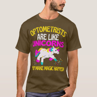 Magische Optometrie des Optometristen Unicorn T-Shirt