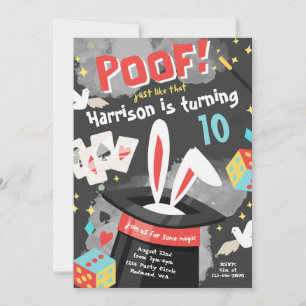 Magische Party Einladung   Einladung von Magic Bir