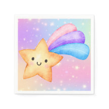 Magische Party Sternschnuppe Serviette