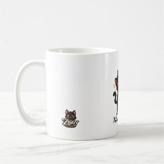 Magische Pfoten - Personalisierte schwarze Katze Z Kaffeetasse