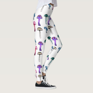 Magische Pilz Weiße Leggings