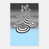 Magische Pilze blauer Post-it-Notenblock