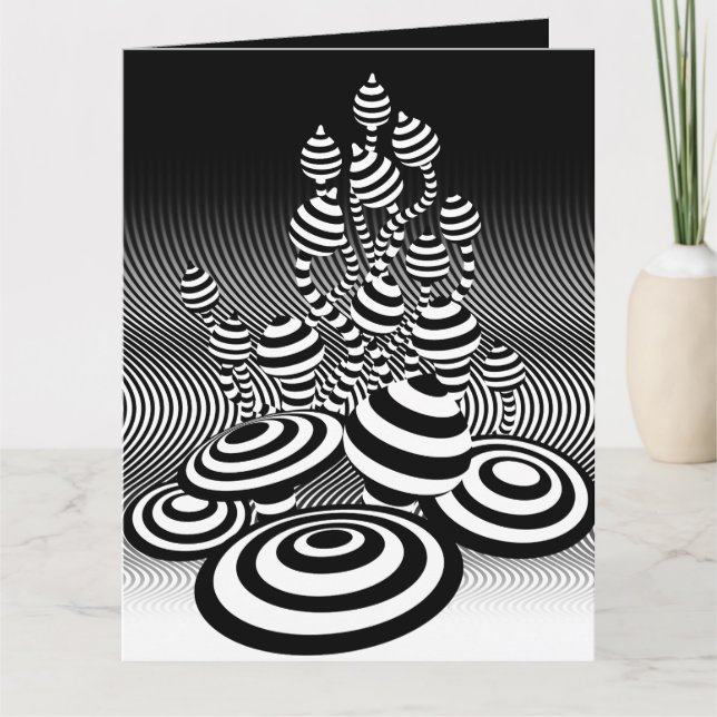 Magische Pilze große Grüße Karte (Vorderseite)