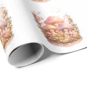 Magische Pilze Pastell Feen Cottagecore Stimmung Geschenkpapier