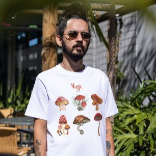 Magische Pilze Yoga Meditation Camping Kunstpilze T-Shirt