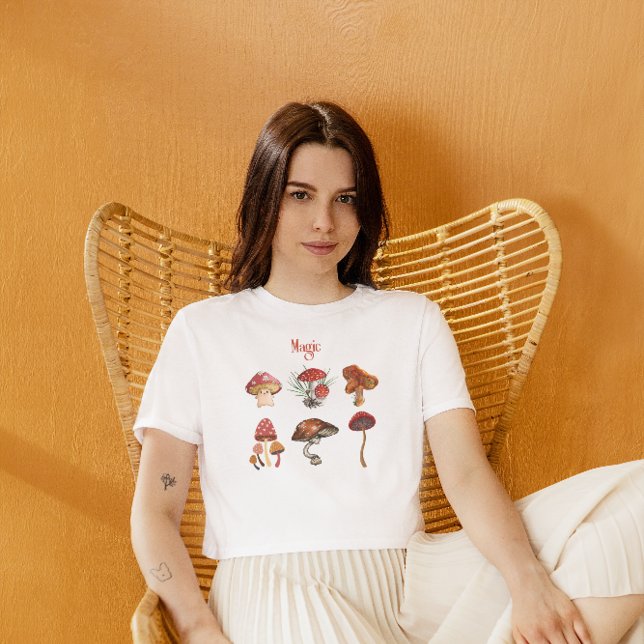 Magische Pilze Yoga Meditation Camping Kunstpilze T-Shirt (Von Creator hochgeladen)
