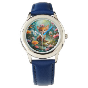 Magische Pilzschmetterlinge Armbanduhr