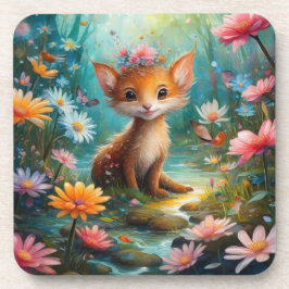 Magische Pilzschmetterlinge Getränkeuntersetzer