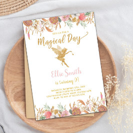 Magische Pink Garden Party Card Einladung