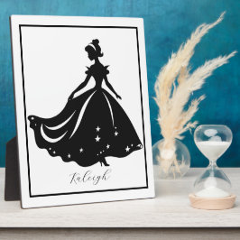 Magische Prinzessin Sillouette Personalisiert druc Fotoplatte