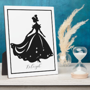 Magische Prinzessin Sillouette Personalisiert druc Fotoplatte