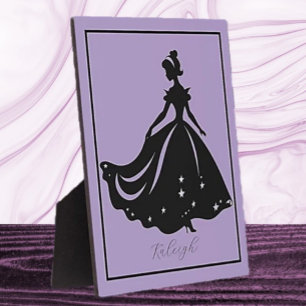 Magische Prinzessin Sillouette Personalisiert druc Fotoplatte
