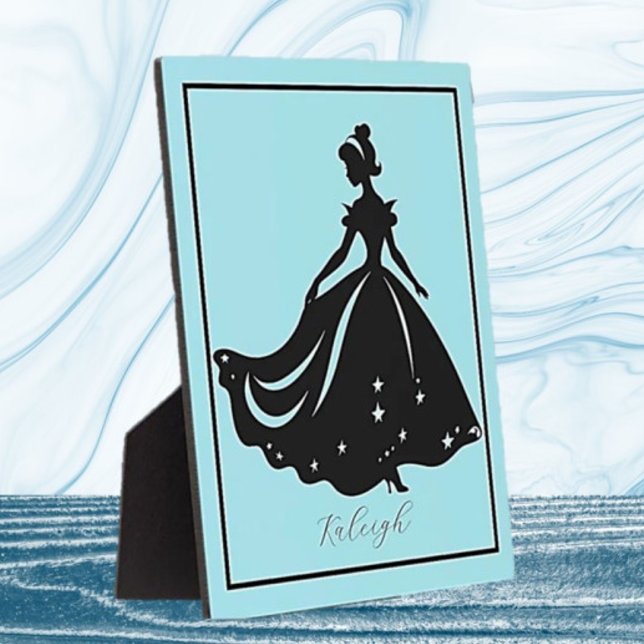 Magische Prinzessin Sillouette Personalisiert druc Fotoplatte (Von Creator hochgeladen)