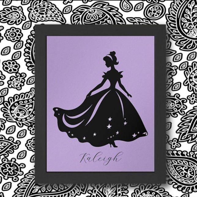 Magische Prinzessin Sillouette Personalisiert druc Poster (Von Creator hochgeladen)
