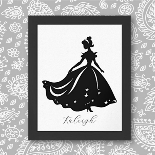 Magische Prinzessin Sillouette Personalisiert druc Poster (Von Creator hochgeladen)