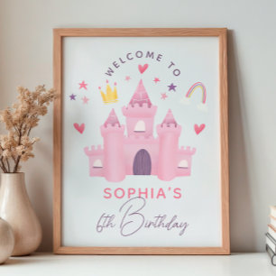 Magische Prinzessinnen Mädchen Geburtstag Begrüßun Poster