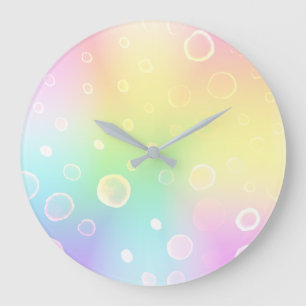 Magische Rainbow-Hochzeit Große Wanduhr