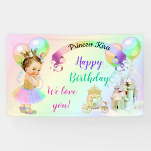 Magische Rainbow-Prinzessin-Burgbeförderung Banner