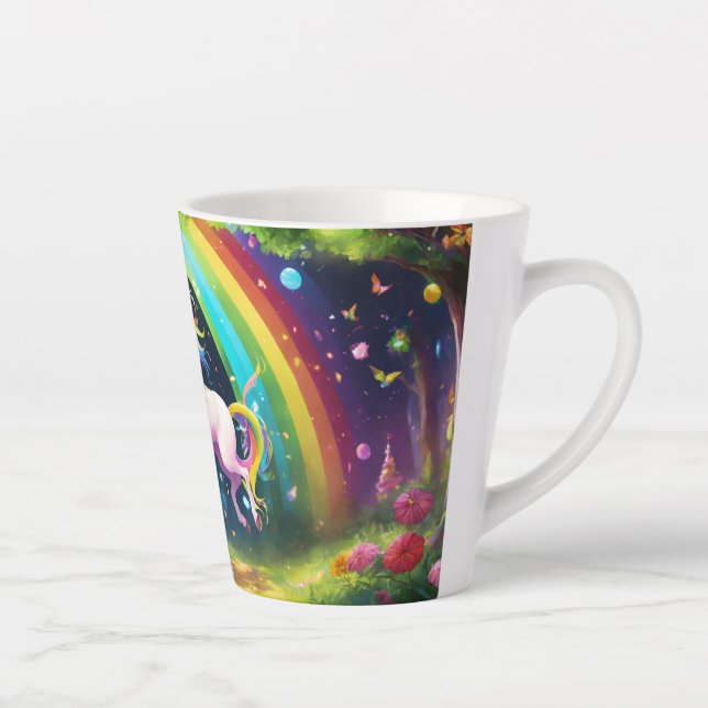 Magische Rainbow Unicorn Coffee Tasse Designs (Rechts)