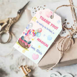 Magische Rainbow Unicorn Geburtstagsparty Geschenk Geschenkanhänger