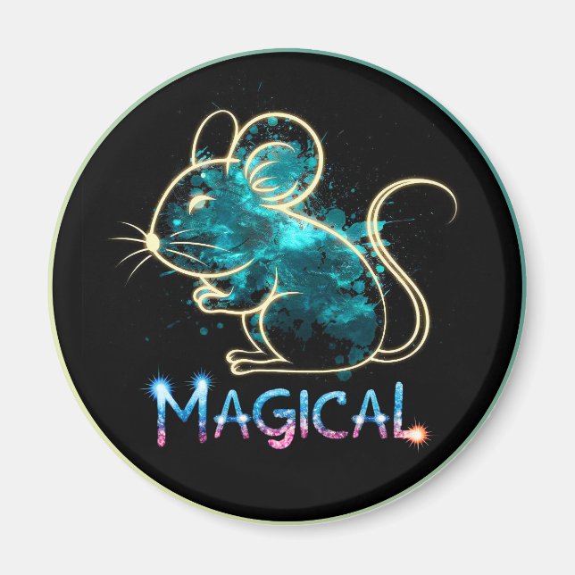 Magische Ratte  Magnet (Vorne)
